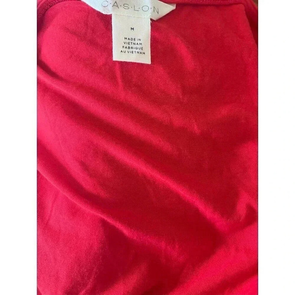 CASLON SLEEVELESS RED MAXI DRESS SIDE SLIT SIZE M NWT - Picture 4 of 5